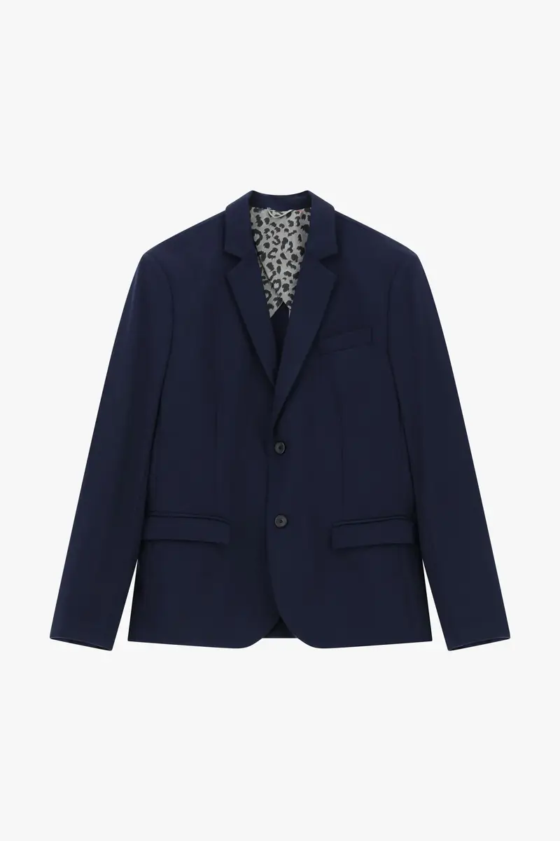 Blazer a bottoni singoli dal sapore classico Navy