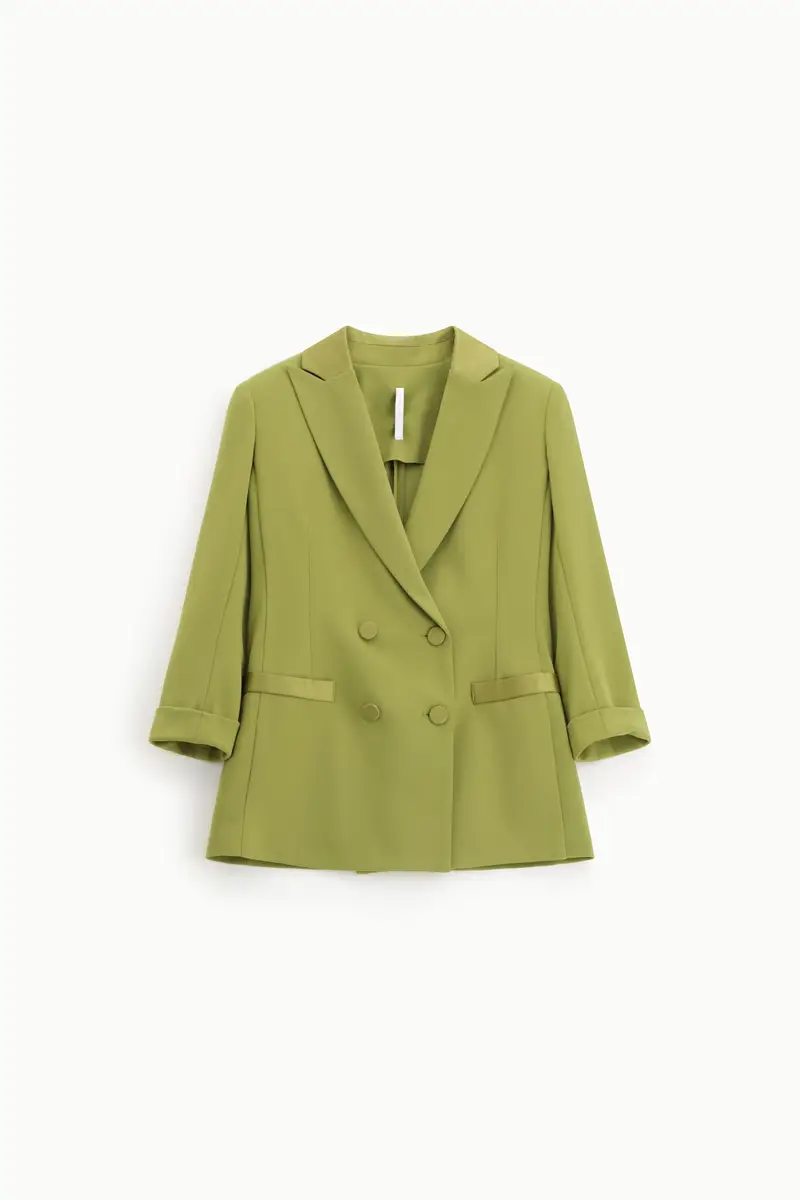 Blazer doppiopetto vestibilità classica Olio