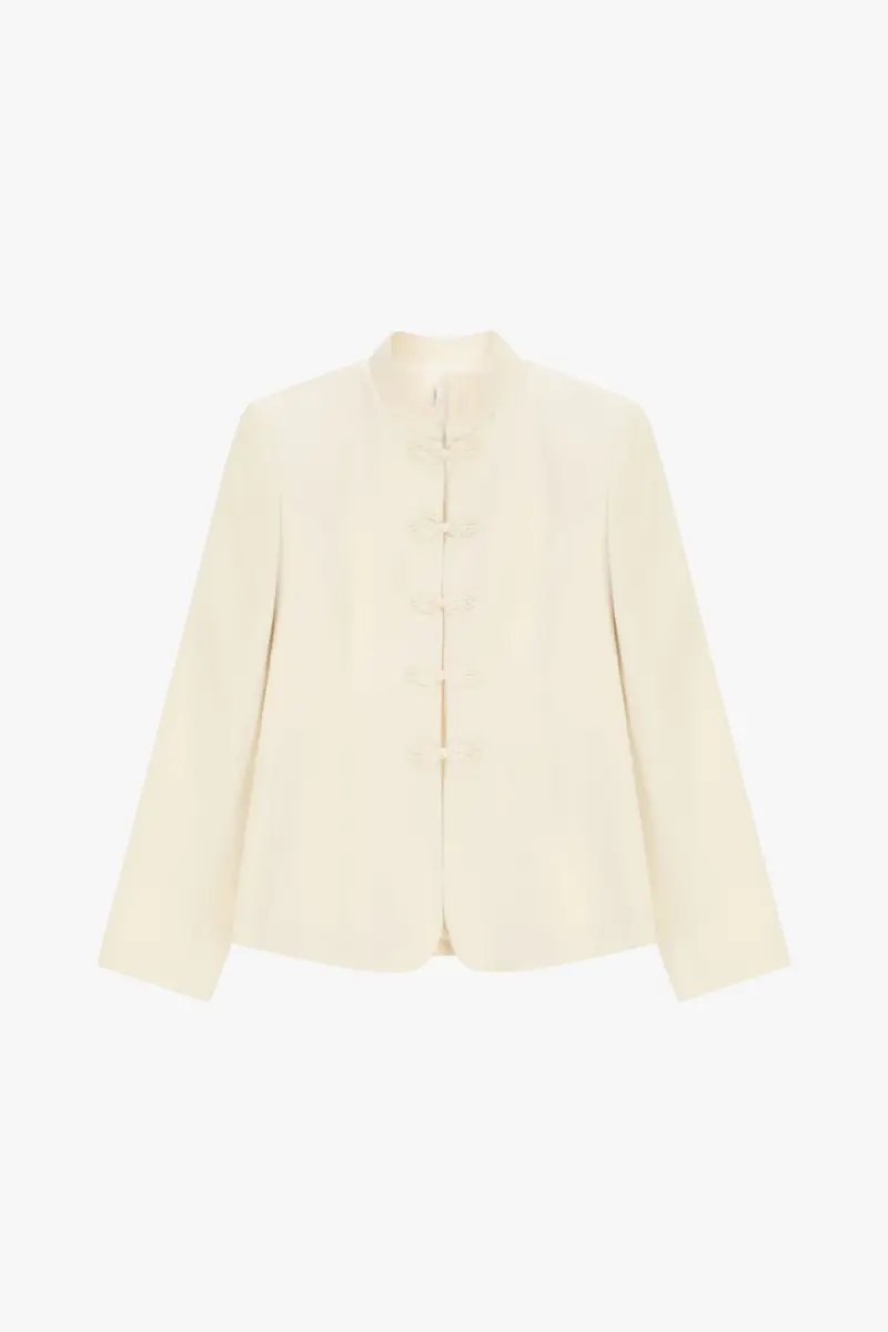 Blazer monopetto collo alla coreana chiusura alamari Zinco