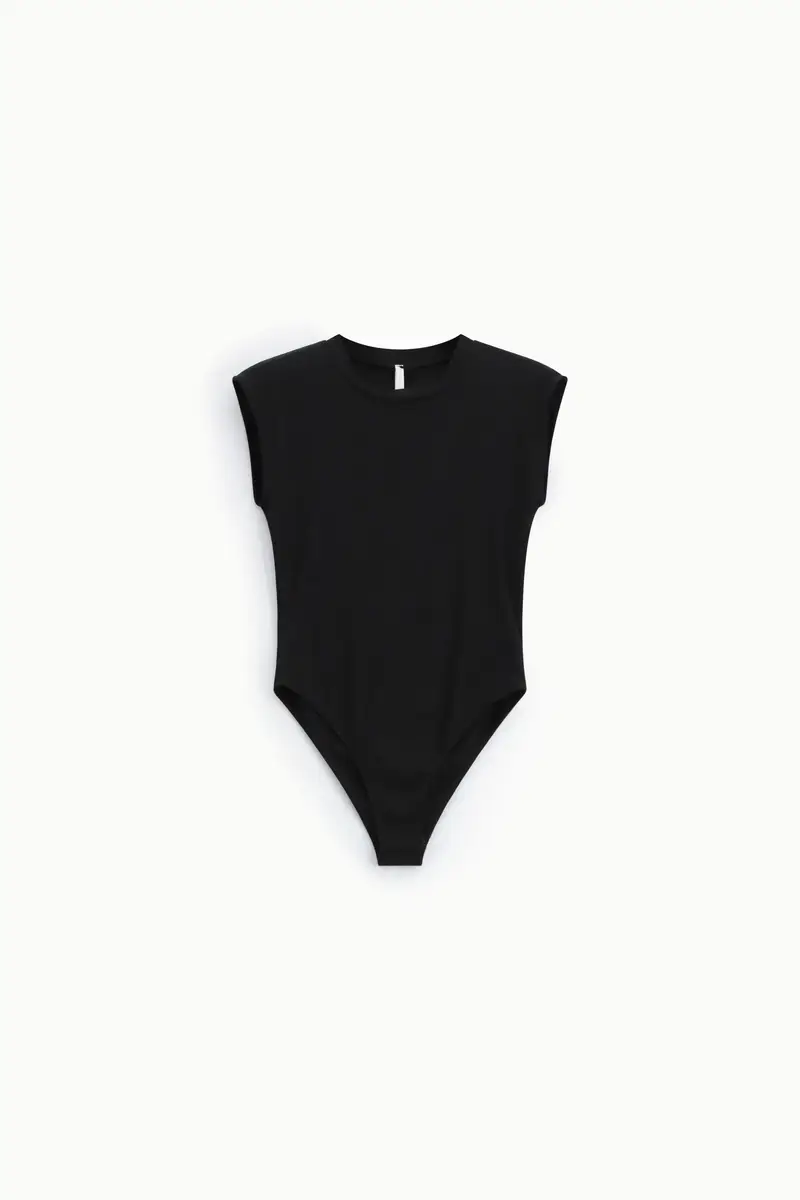 Body senza maniche scollo tondo regular-fit Nero