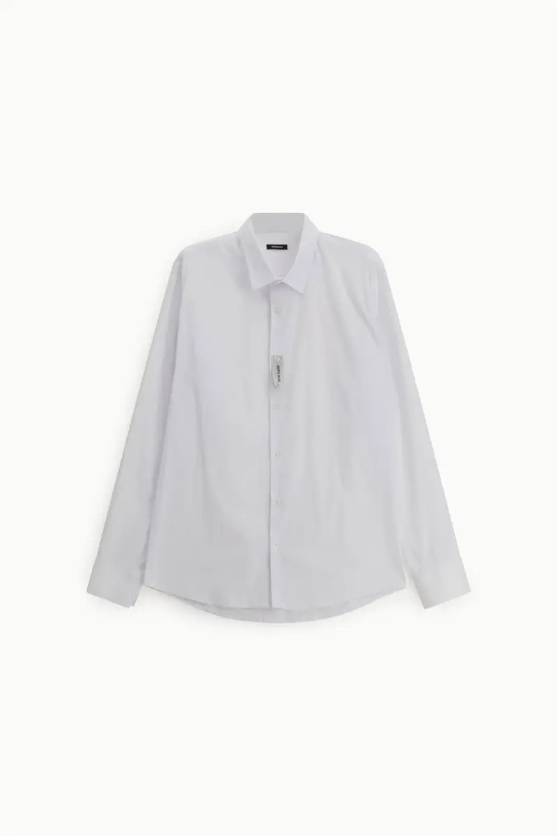 Camicia classica collo classico manica lunga Bianco