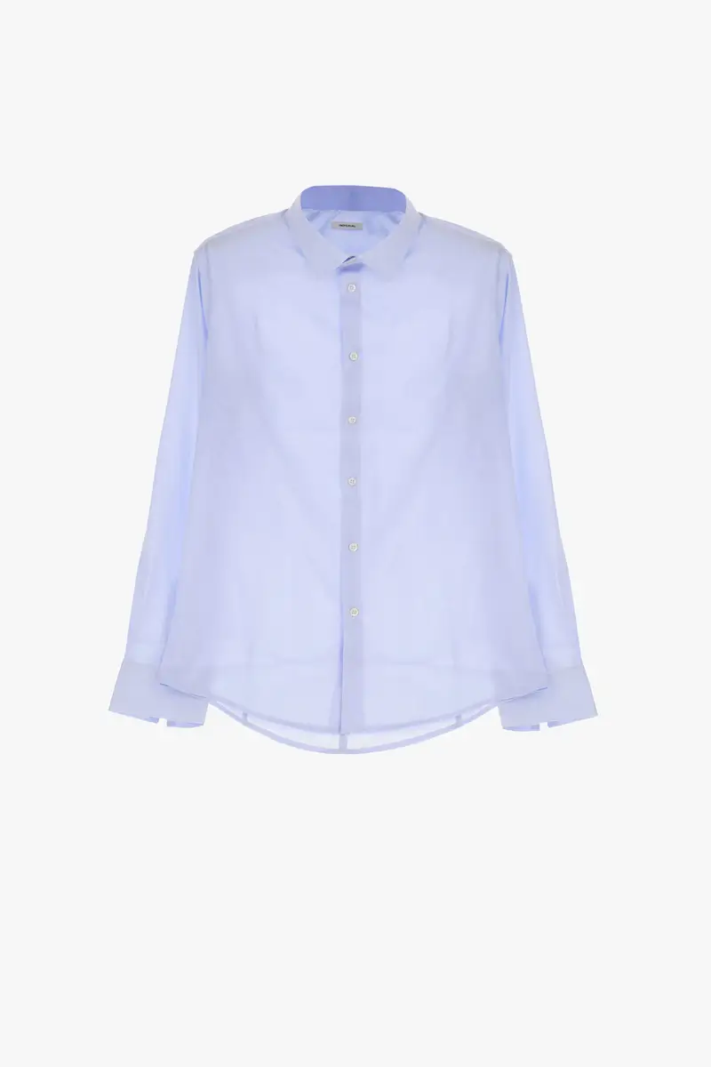 Camicia classica con colletto classico Azzurro