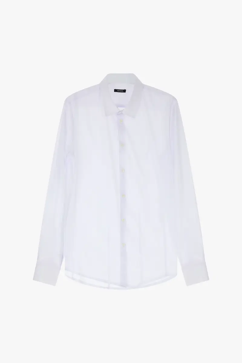 Camicia classica con colletto classico Bianco