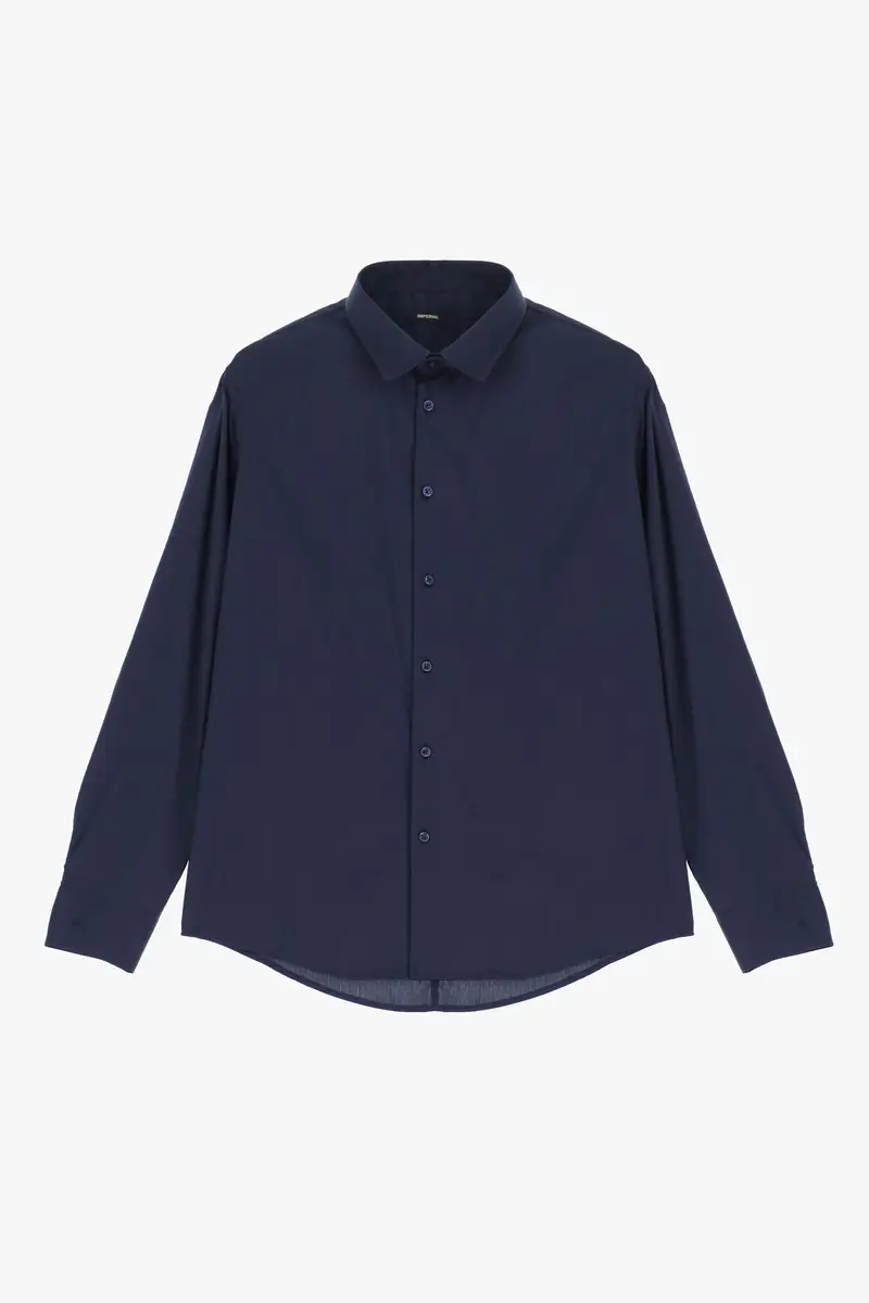 Camicia classica con colletto classico Blu