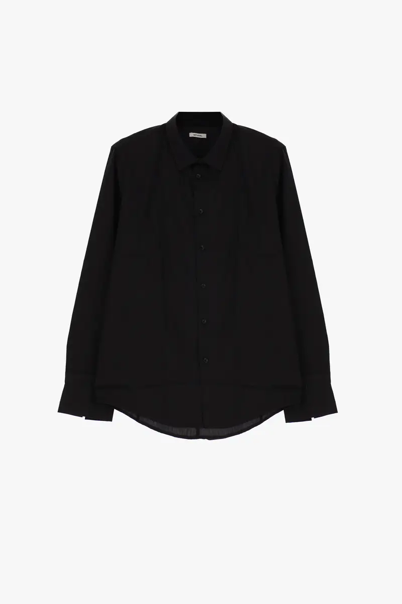 Camicia classica con colletto classico Nero