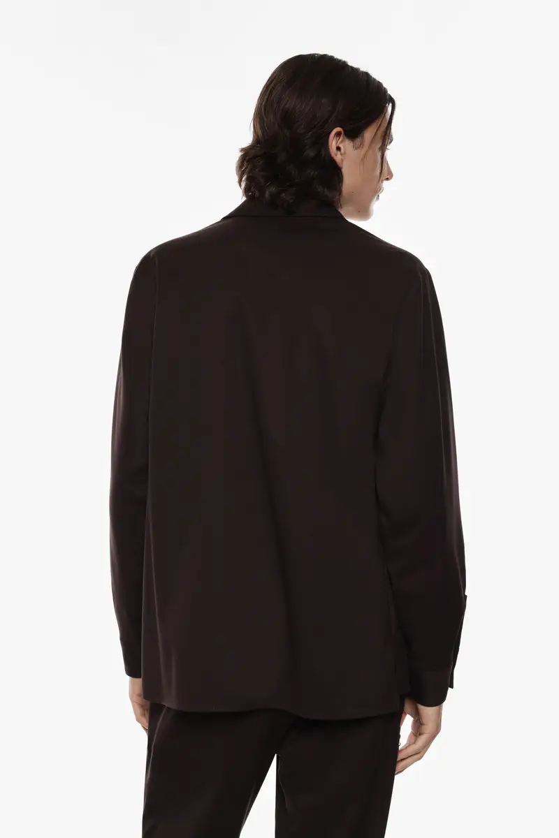 Camicia classica con tasche sul petto Moro miniatura 3