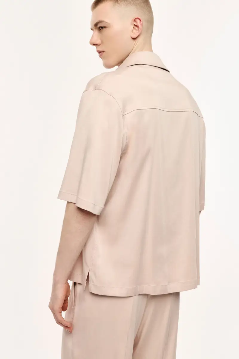 Camicia classica manica corta chiusura coperta Skin miniatura 3