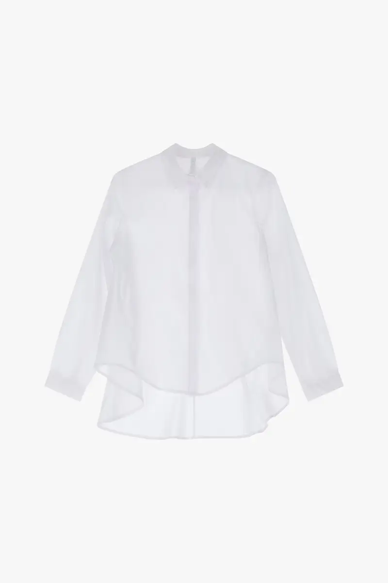 Camicia oversize colletto classico Bianco