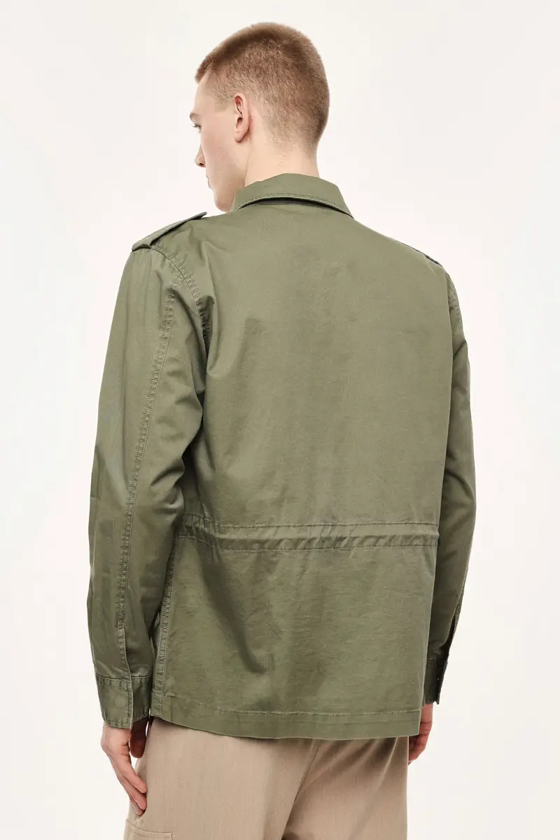 Cappotto con tasche applicate e spalle con alamari Army miniatura 3