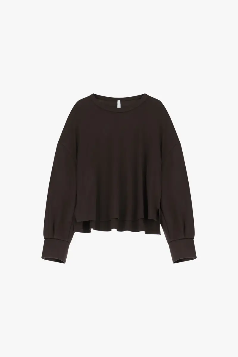 Felpa girocollo maniche lunghe Moro