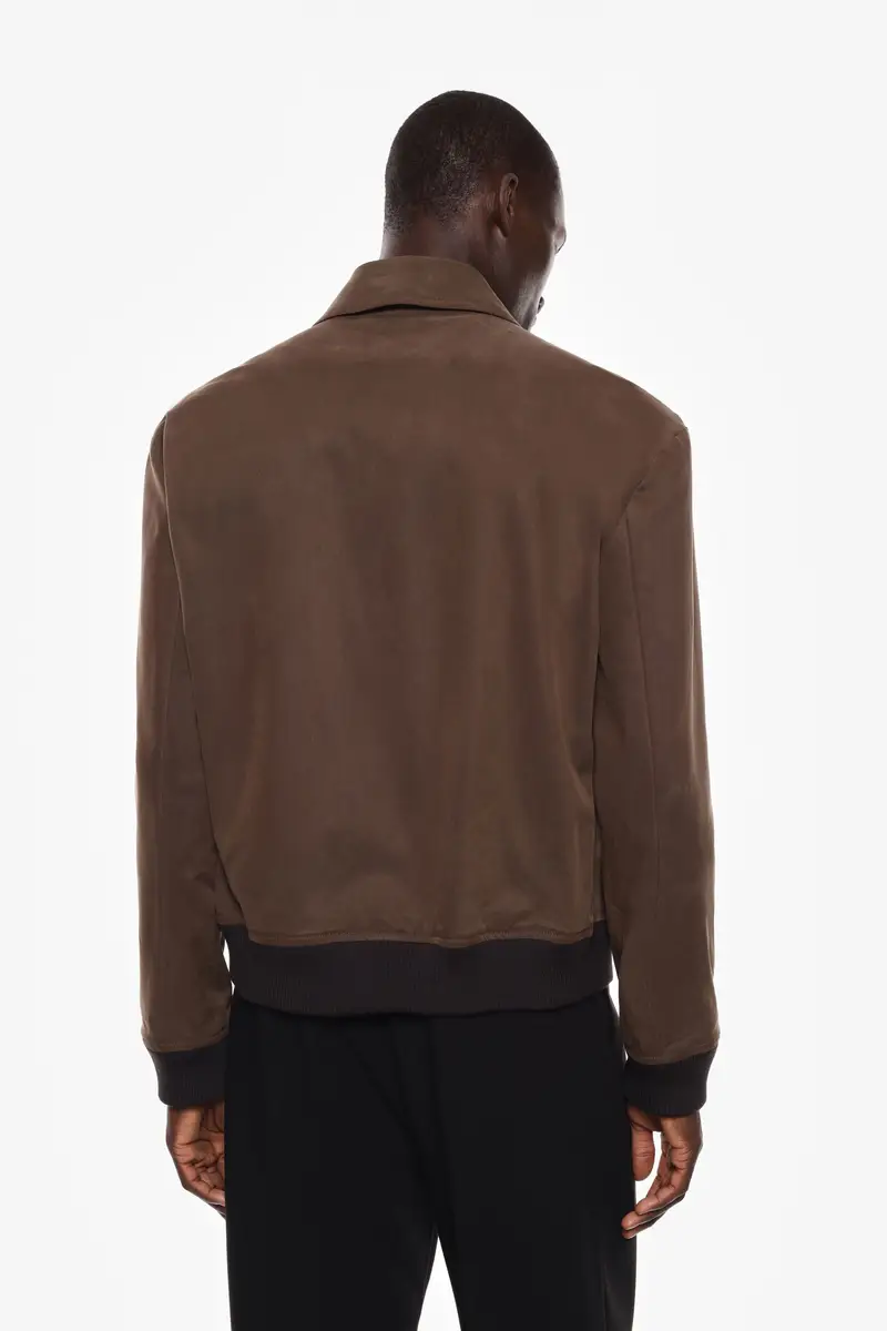 Giacca bomber con tasche applicate Moro miniatura 3