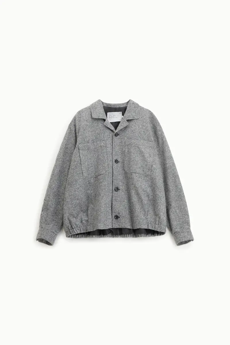 Giacca camicia con abbottonatura singola Bianco