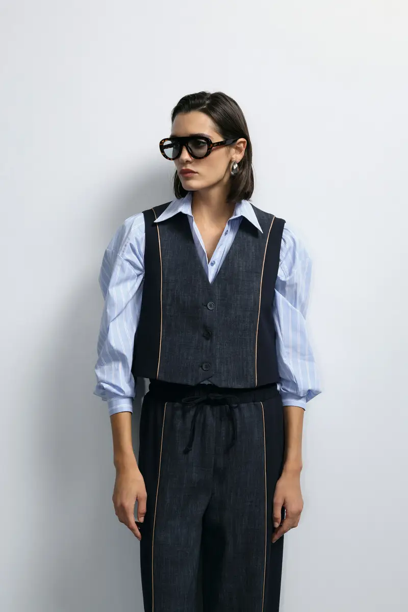 Imperial Gilet Blu 3570913 miniatura 3