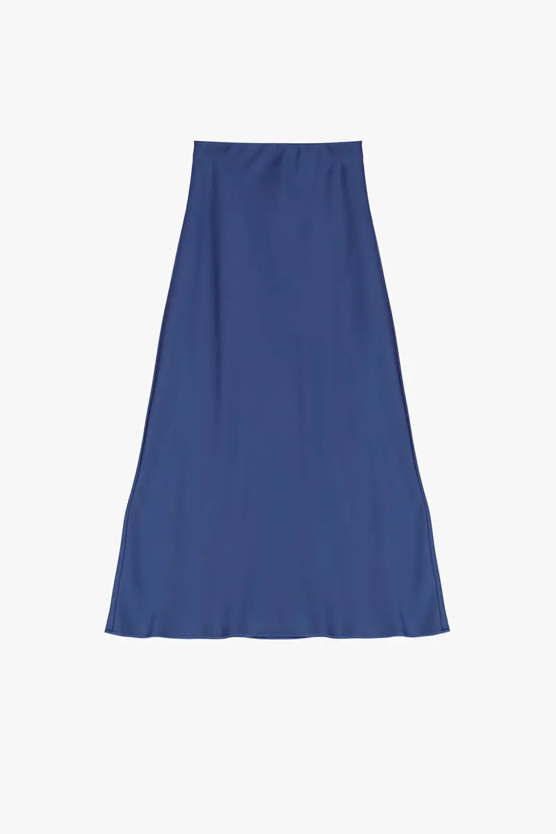 Gonna lunga svasata tinta unita vita alta Avio