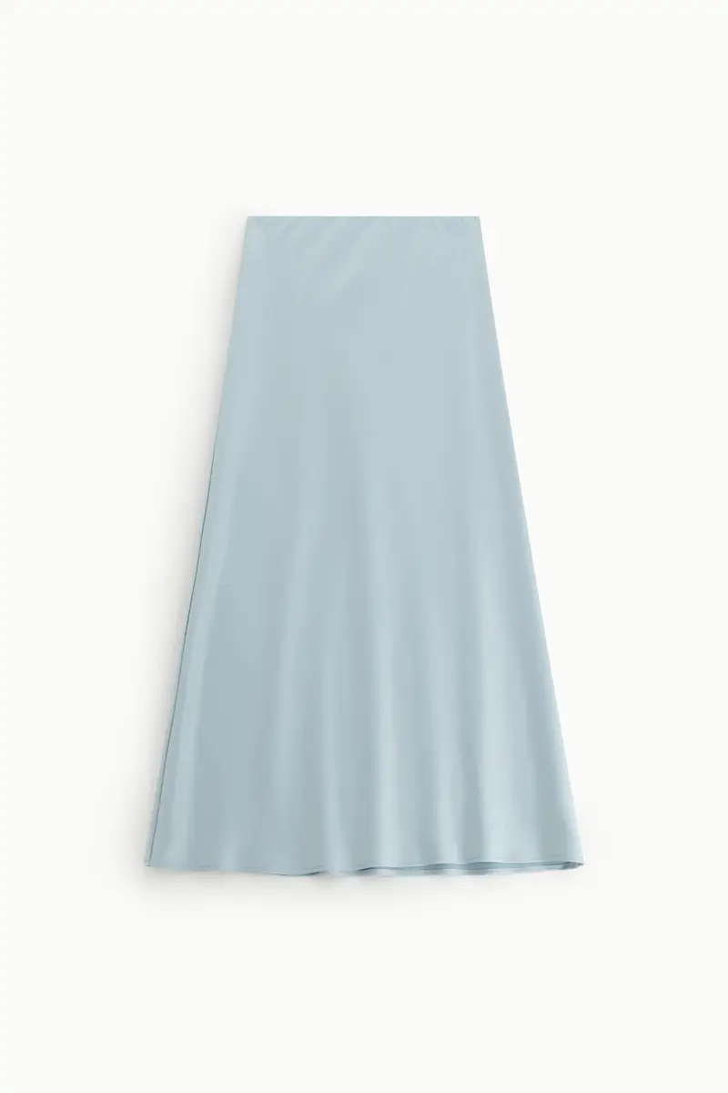 Gonna lunga svasata tinta unita vita alta Sky