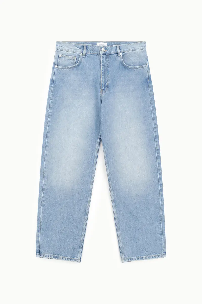 Jeans baggy-fit cinque tasche lavaggio chiaro Blu denim