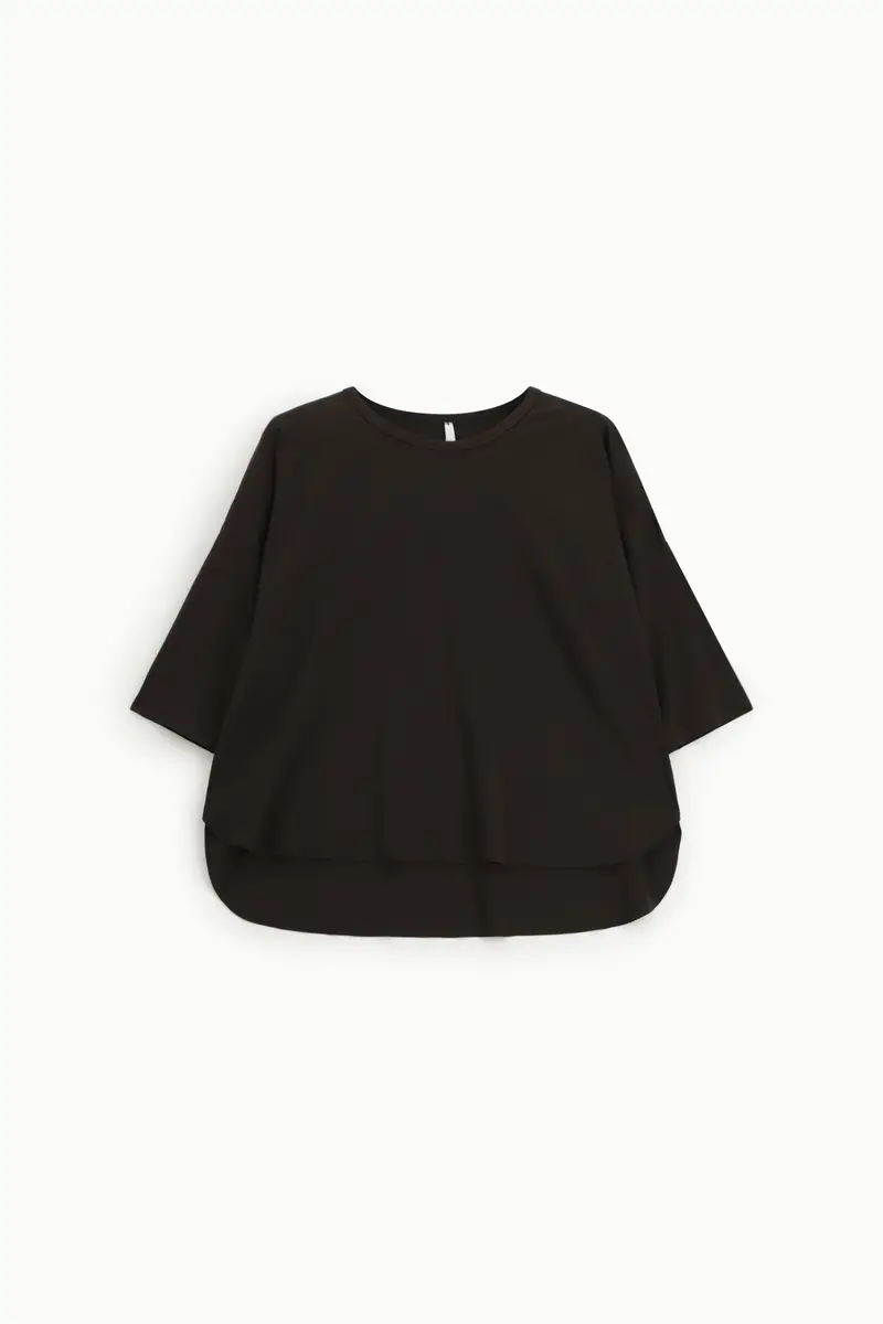 Maglione ampio con maniche tre quarti Moro