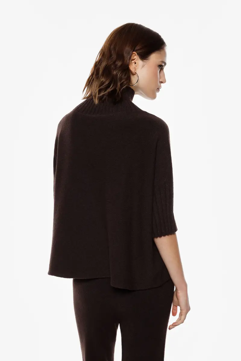 Maglione turtleneck maniche a mezzo braccio Moro miniatura 3