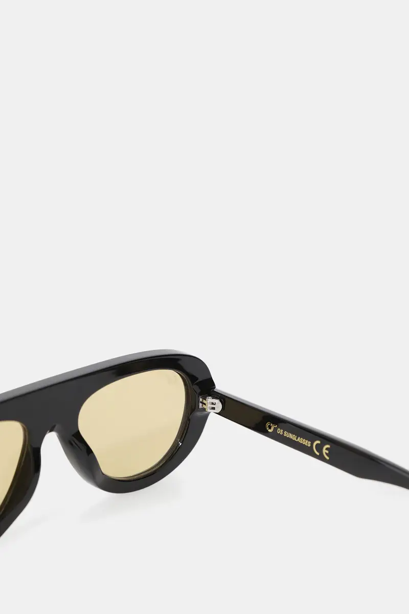 OS SUNGLASSES - Occhiali da sole tartaruga a mascherina Nero miniatura 3