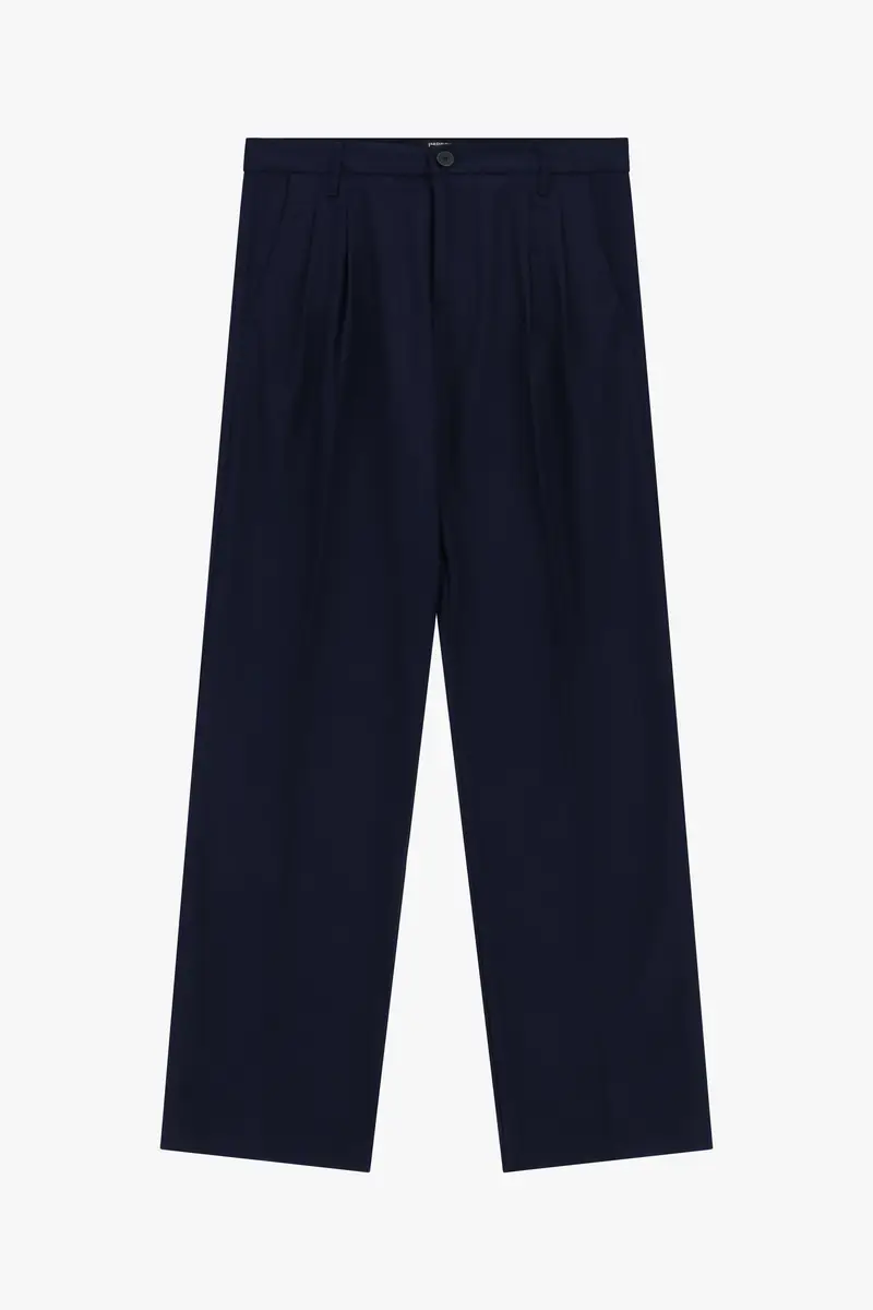 Pantaloni a gamba dritta classici Navy