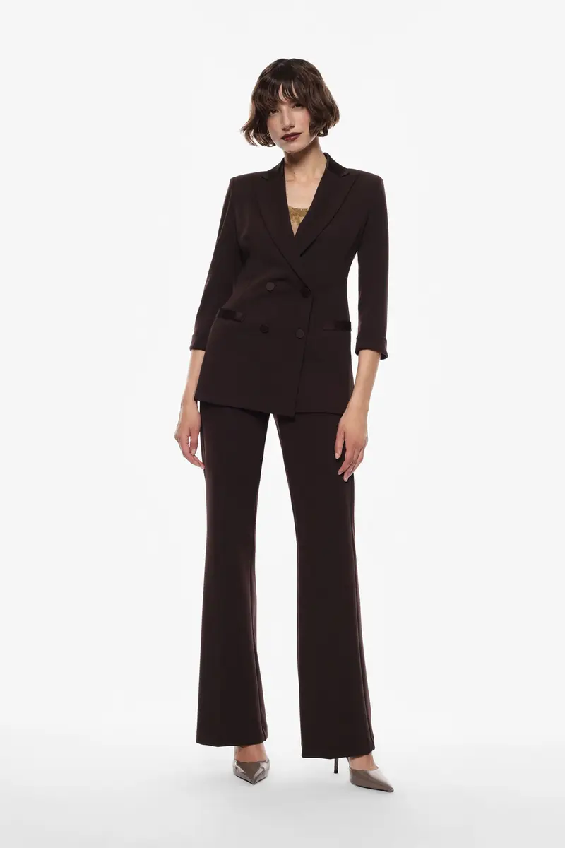 Pantaloni a zampa vita media Moro miniatura 2