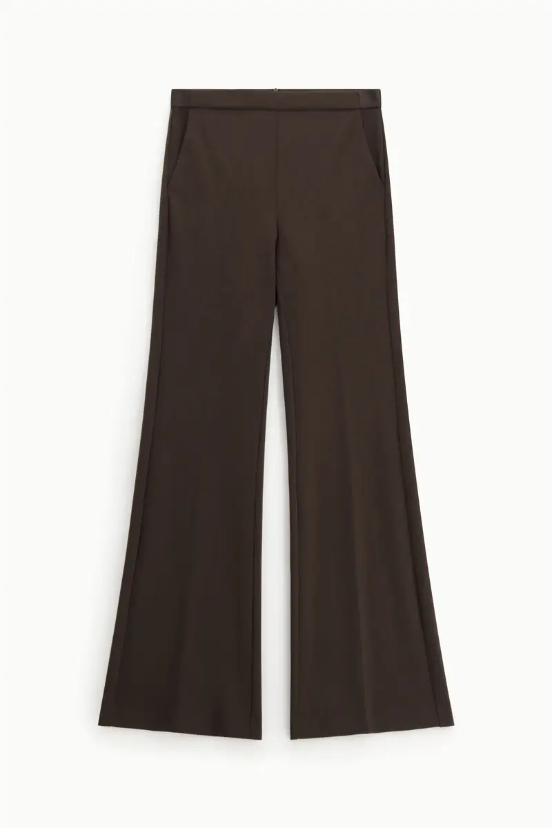 Pantaloni a zampa vita media Moro