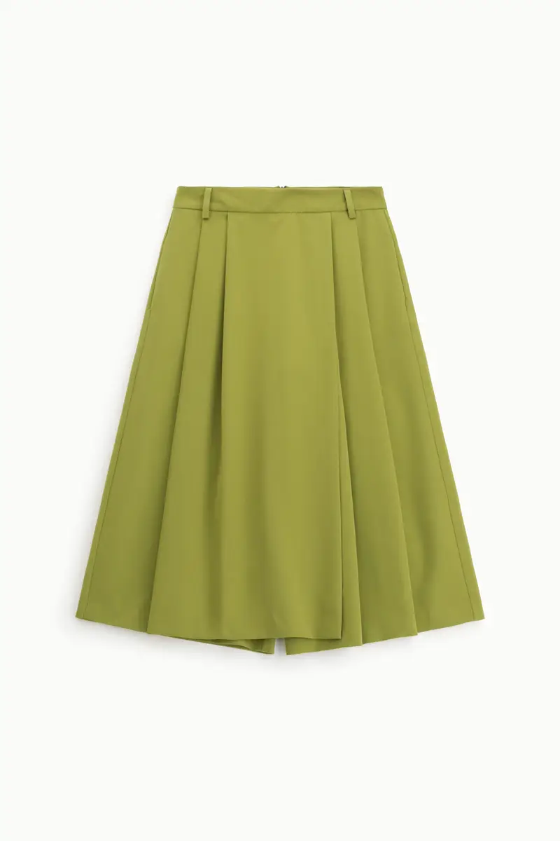 Pantaloni ampi a vita alta Olio