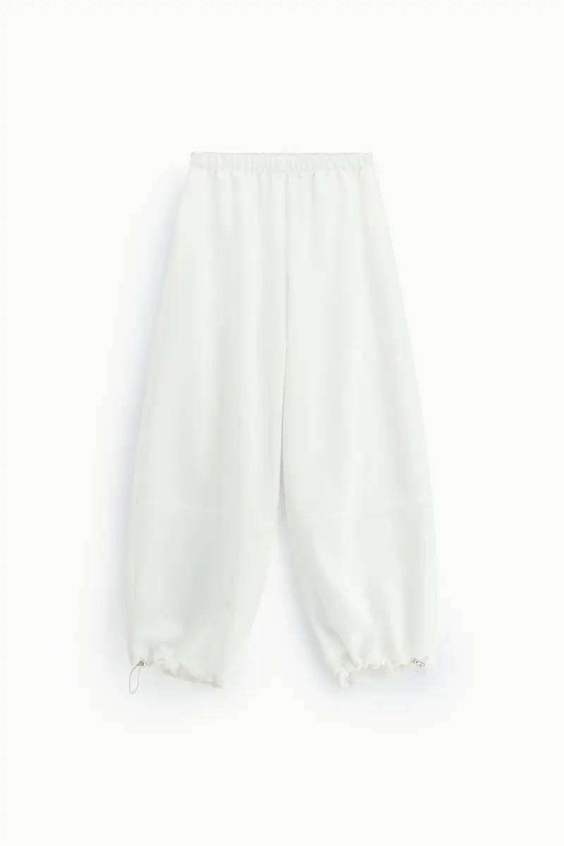 Pantaloni ampi con coulisse al fondo Milk