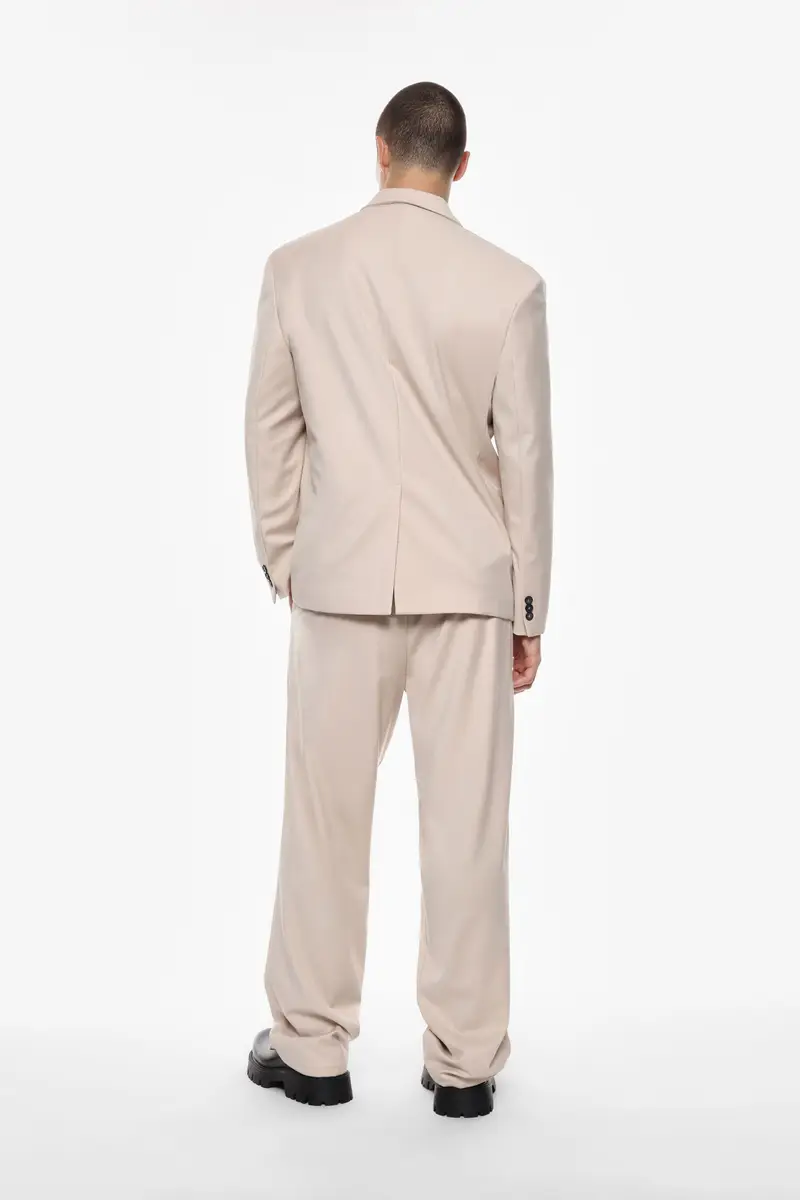 Pantaloni baggy-fit a tinta unita Lana miniatura 3