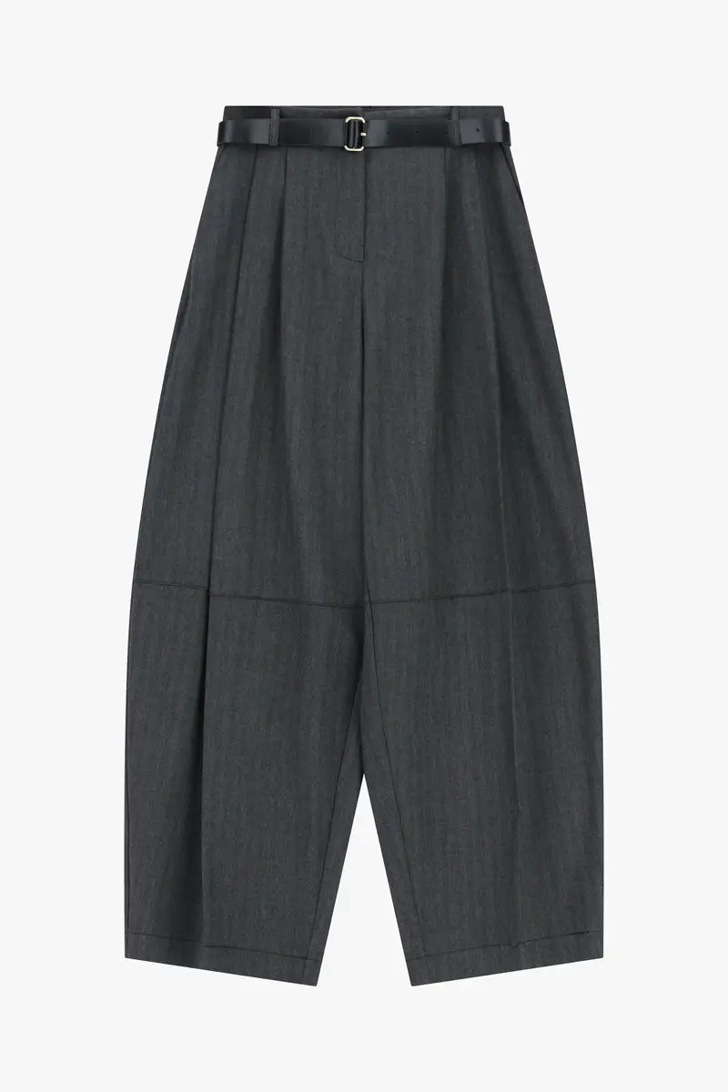 Pantaloni Balloon con cintura Nero