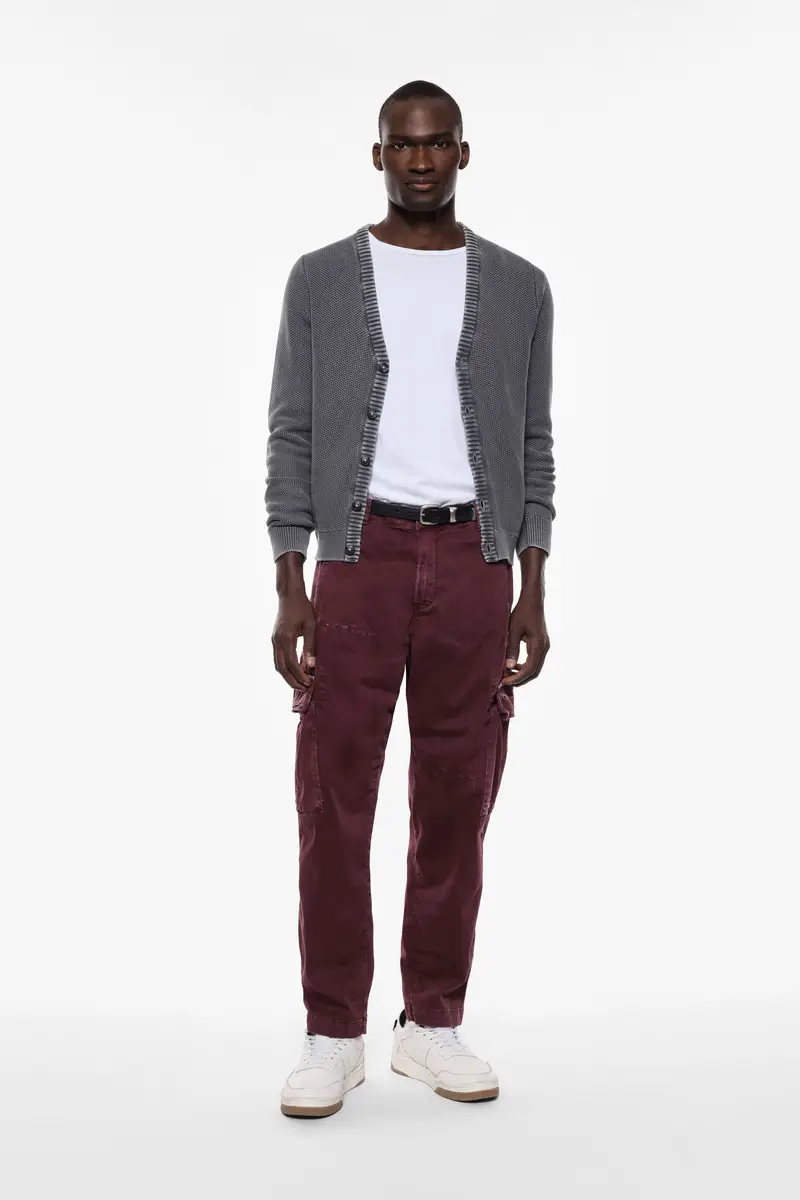 Imperial Pantaloni cargo Bordeaux 3571218 miniatura 2