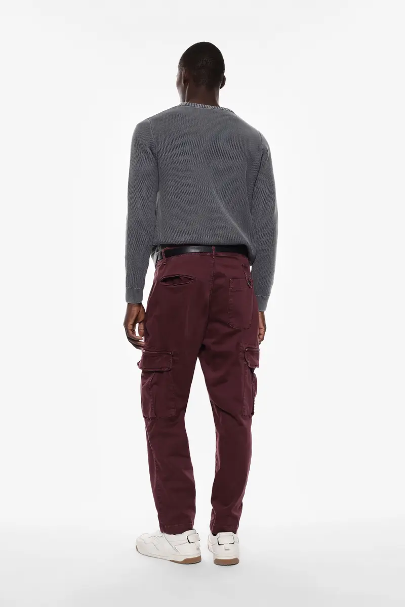 Imperial Pantaloni cargo Bordeaux 3571218 miniatura 3