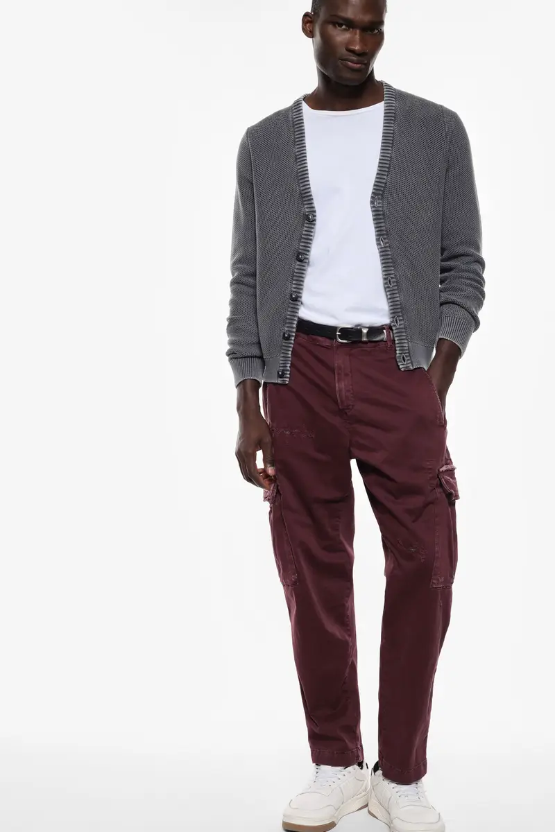 Imperial Pantaloni cargo Bordeaux 3571218