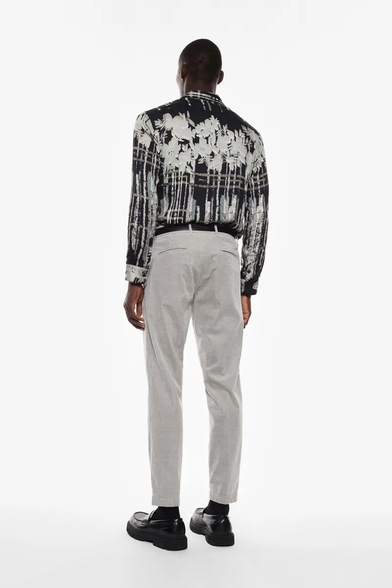 Pantaloni chino a righe sottili Ice miniatura 3