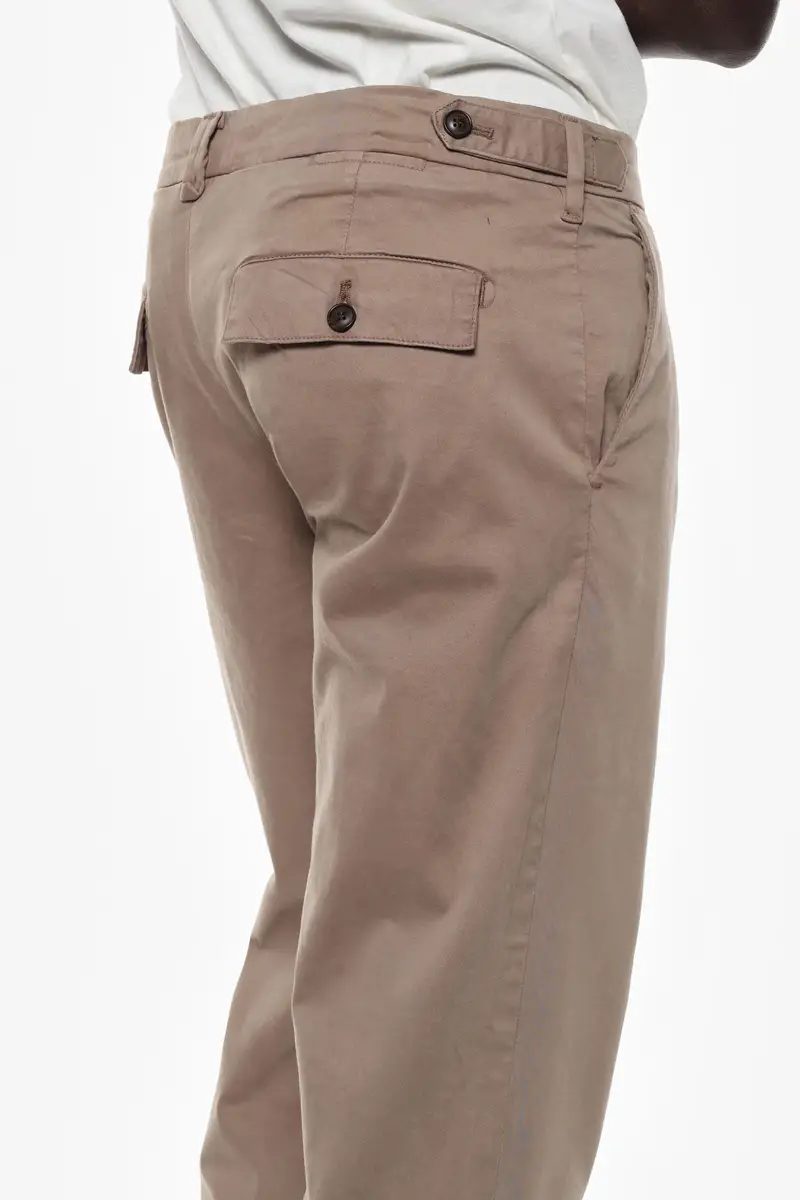 Pantaloni chino con tasche Beige miniatura 3