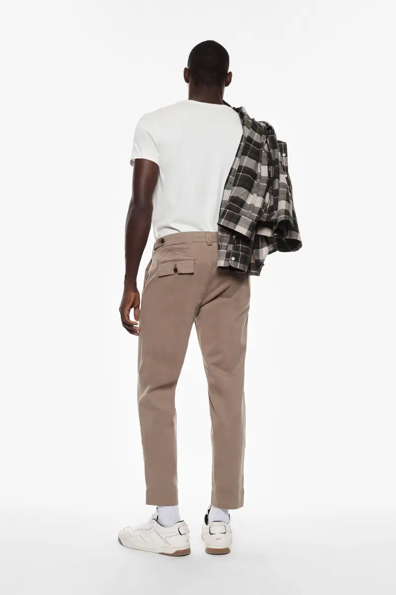 Pantaloni chino con tasche Beige miniatura 2