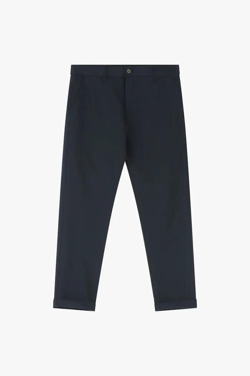 Pantaloni chino fit tinta unita Navy
