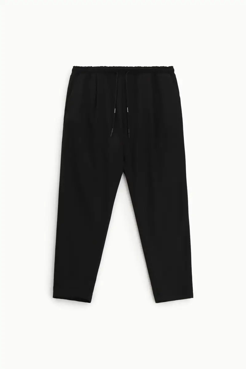 Pantaloni jogger con coulisse elegante Nero