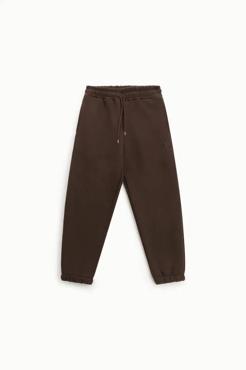 Pantaloni jogging con coulisse e logo ricamato Moro