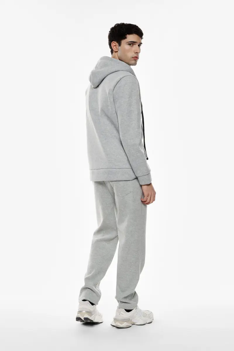 Pantaloni jogging con laccio e tasche Grigio miniatura 2