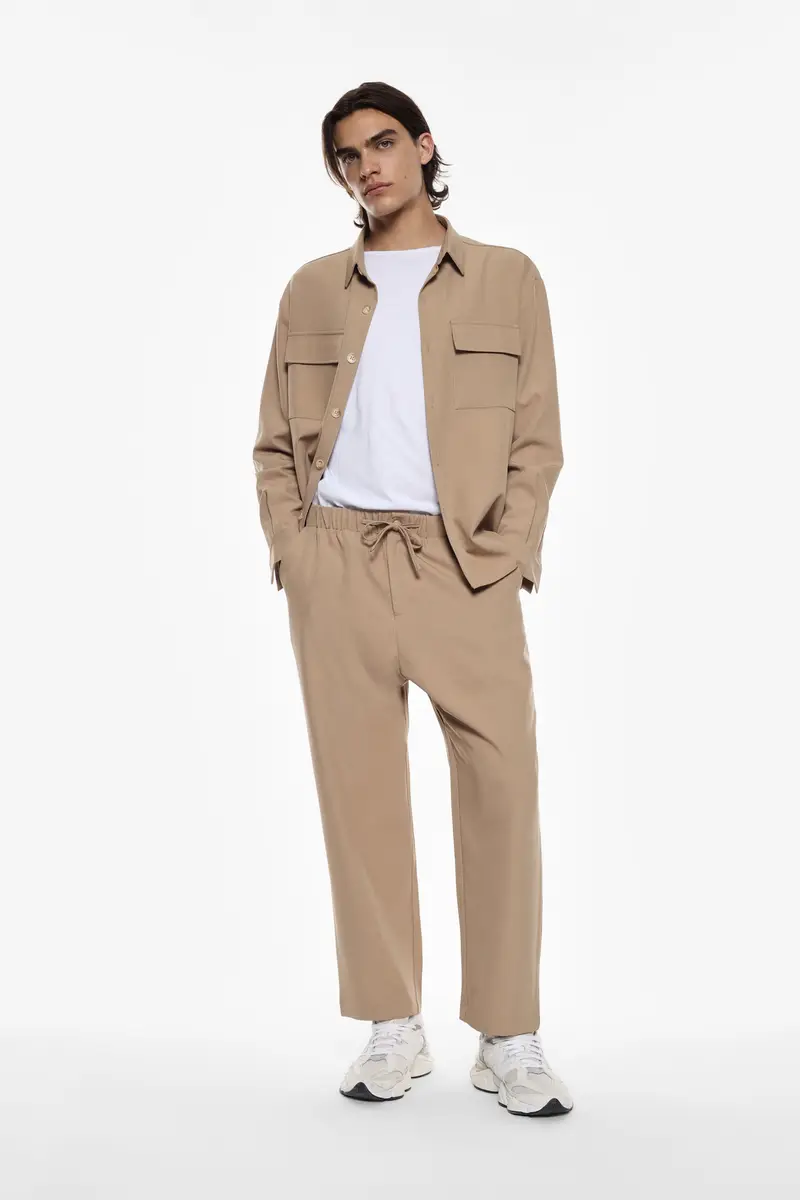 Pantaloni jogging vestibilità quotidiana Cammello