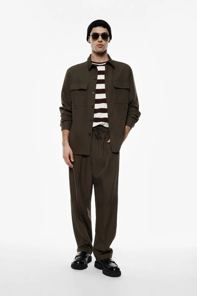 Pantaloni jogging vestibilità quotidiana Militare miniatura 2