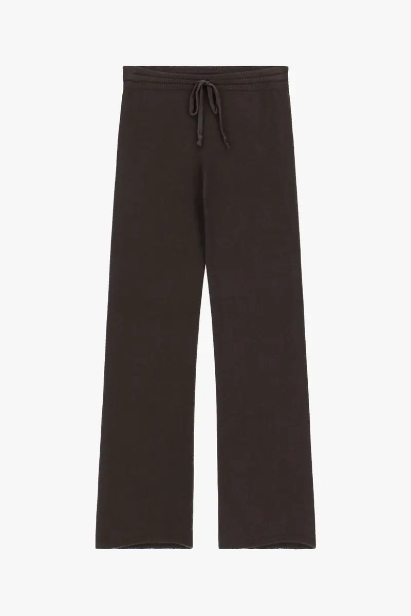 Pantaloni palazzo vestibilità morbida con cintura Moro