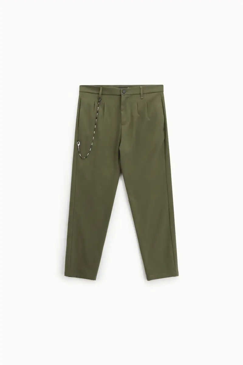 Pantaloni regular-fit con catena Army