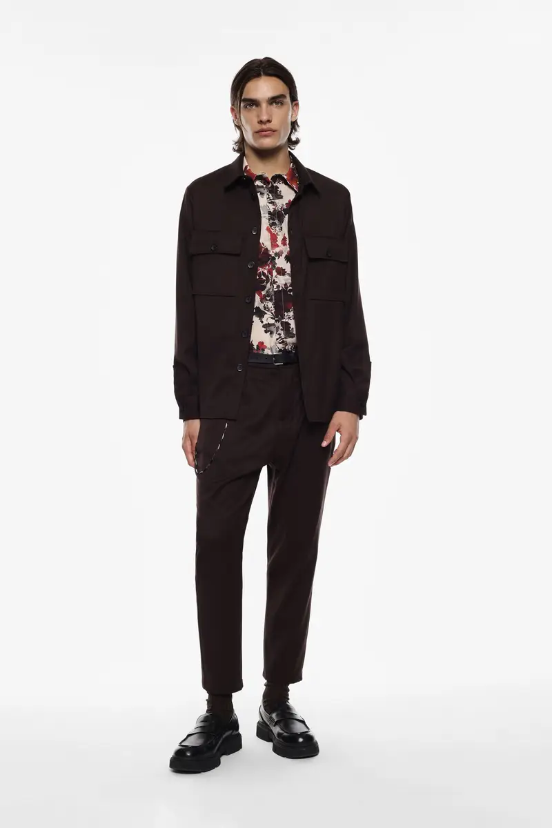 Pantaloni regular-fit con catena Moro miniatura 3