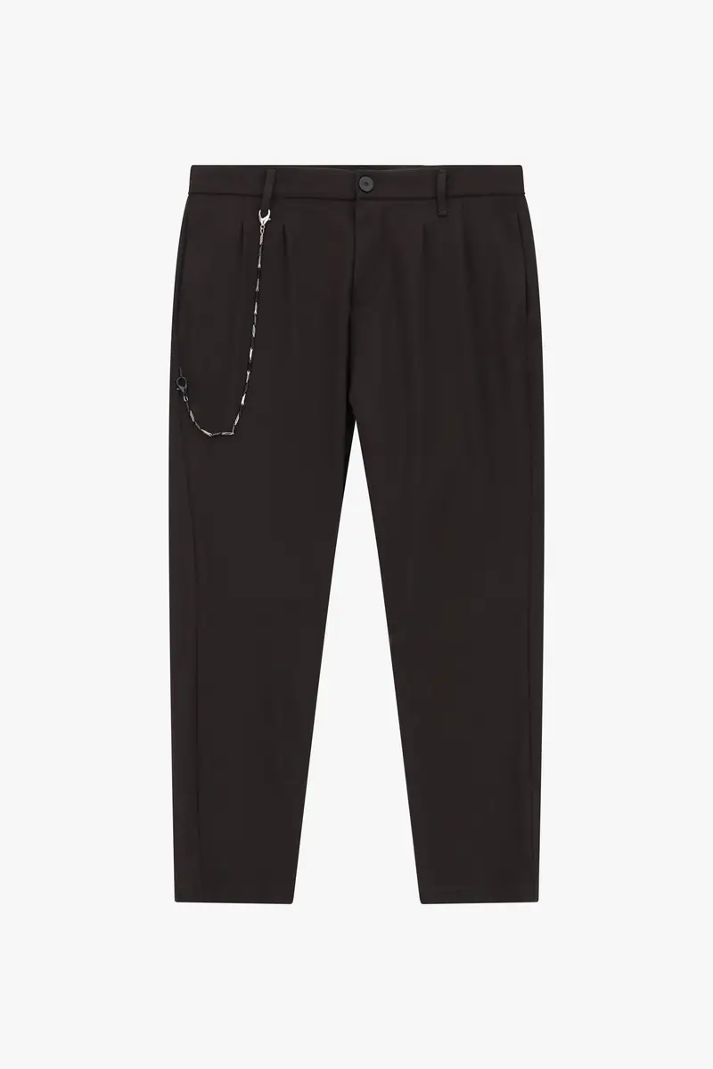 Pantaloni regular-fit con catena Moro