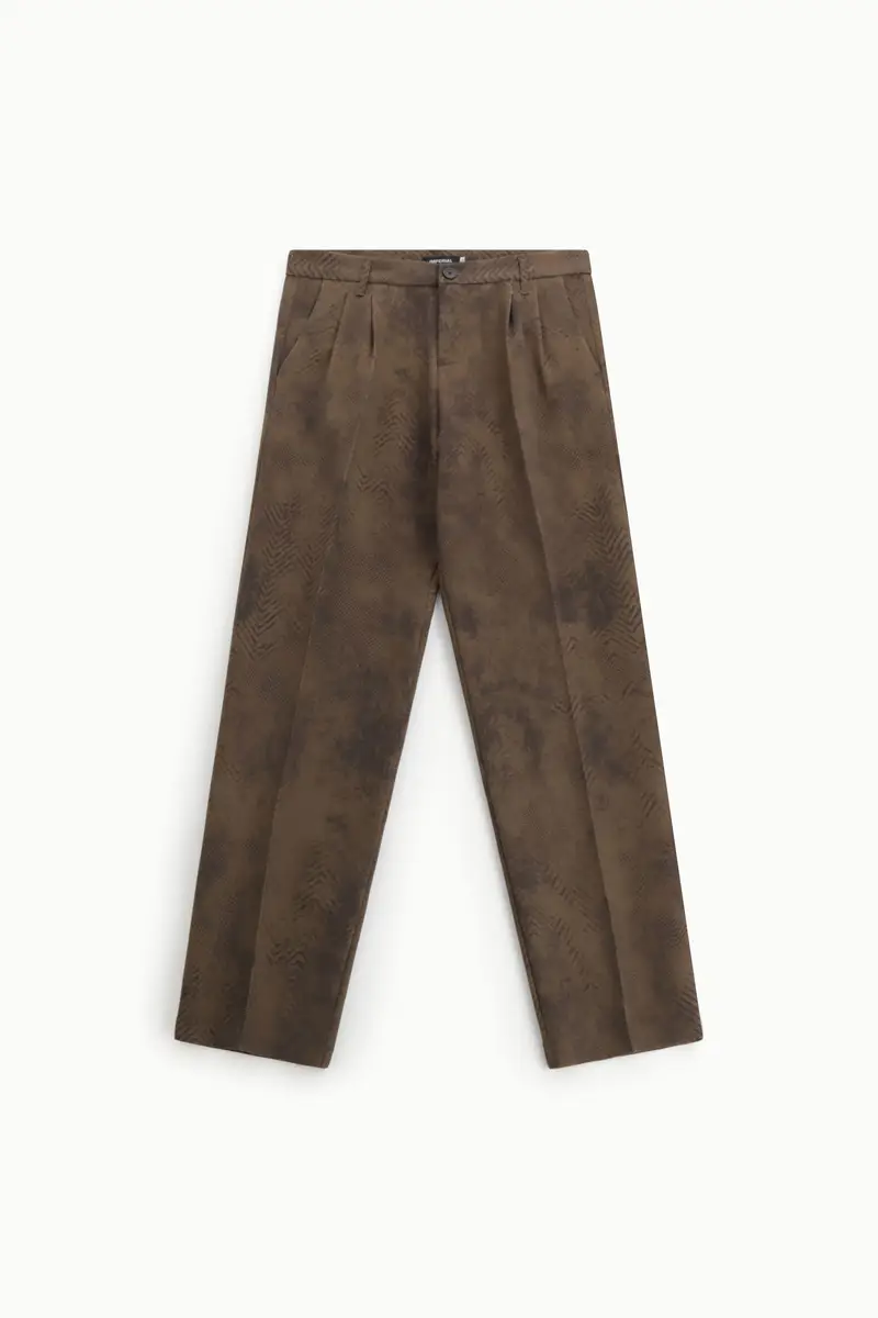 Pantaloni regular fit con stampa astratta Moro