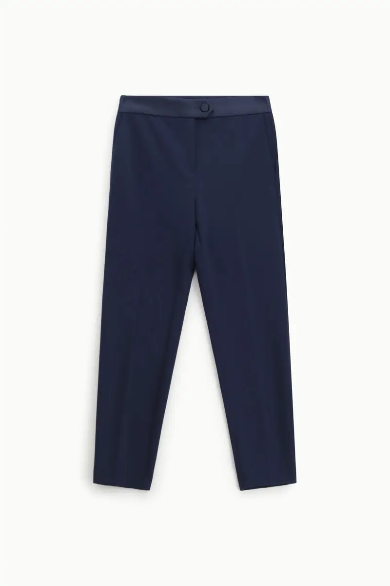 Pantaloni sartoriali a sigaretta Blu