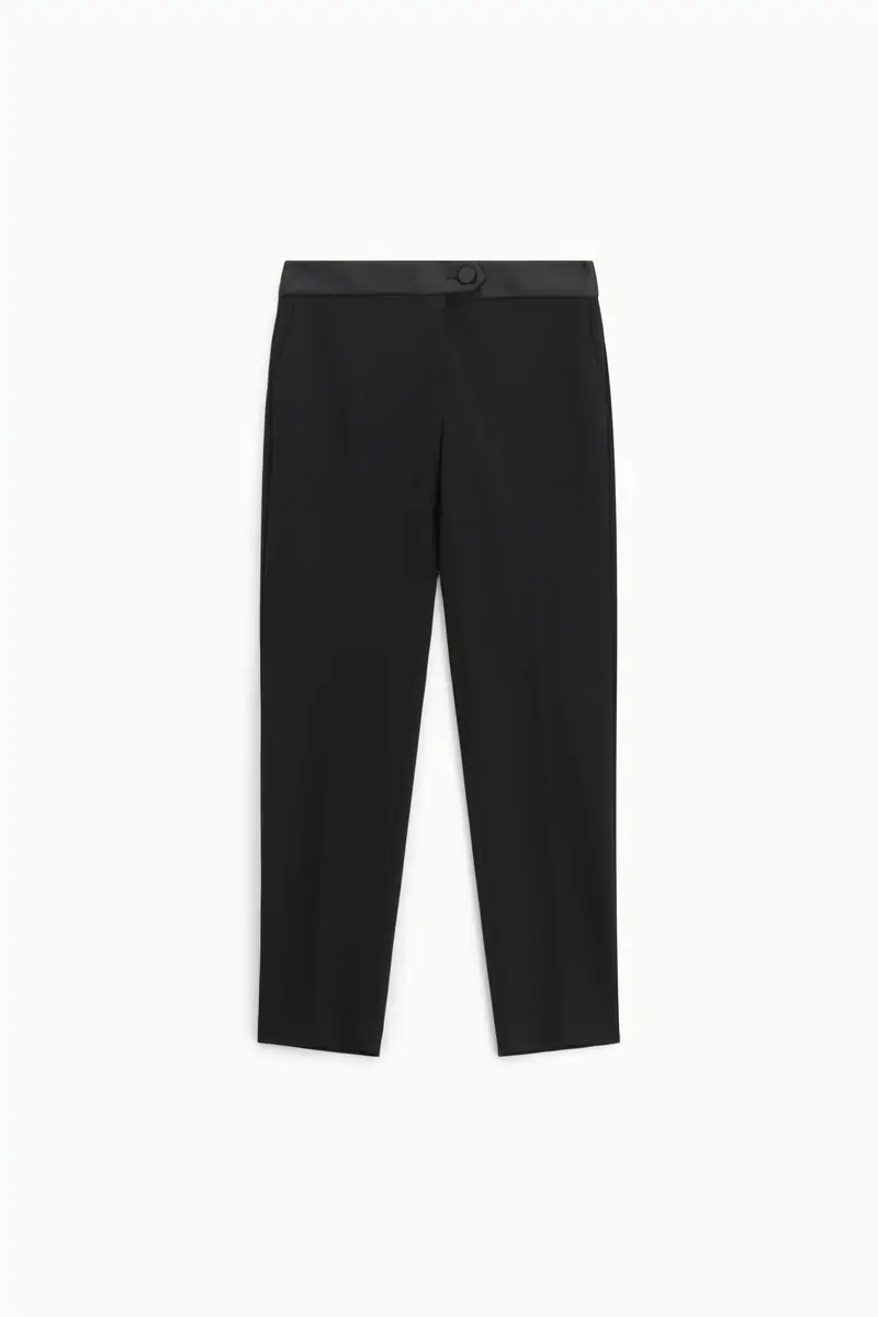 Pantaloni sartoriali a sigaretta Nero