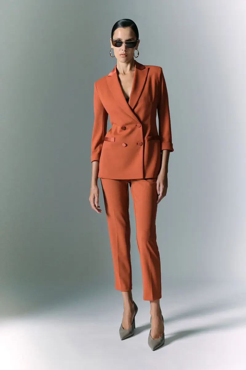 Pantaloni sartoriali a sigaretta Zucca miniatura 3